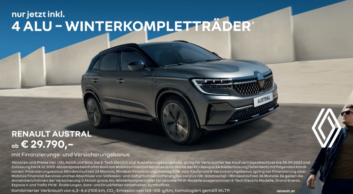 4 Alu- WINTERKOMPLETTRÄDER gratis | Finanzierungs- & Versicherungsbonus