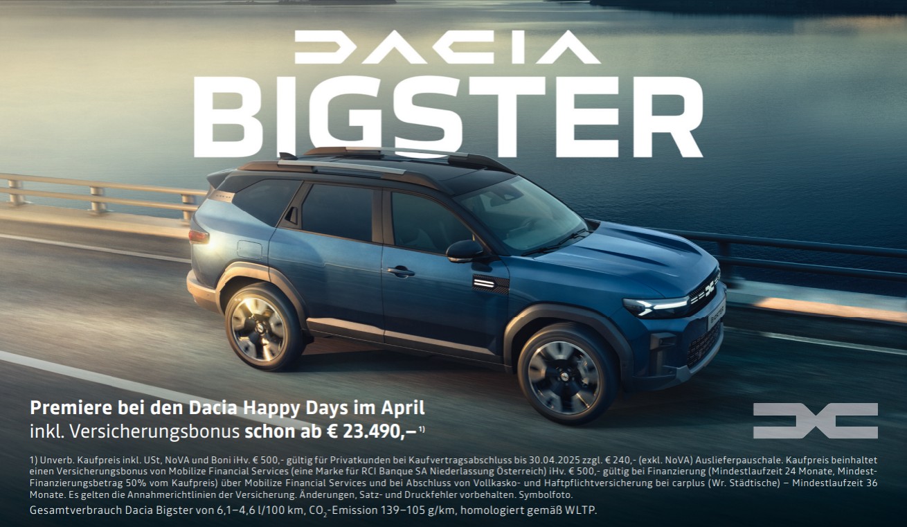 Vorteilhafte Zinssätze ab 1,99% & 0% für HEV Motoren | Versicherungsbonus | 3/3 Kredit | Dacia garantiert weiterhin den ausgelaufenen E-Mobilitätsbonus!