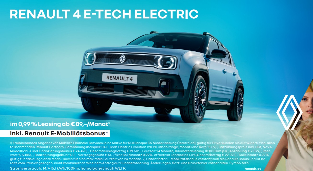 Finanzierungsbonus & Versicherungsbonus | Renault E-Mobilitätsbonus