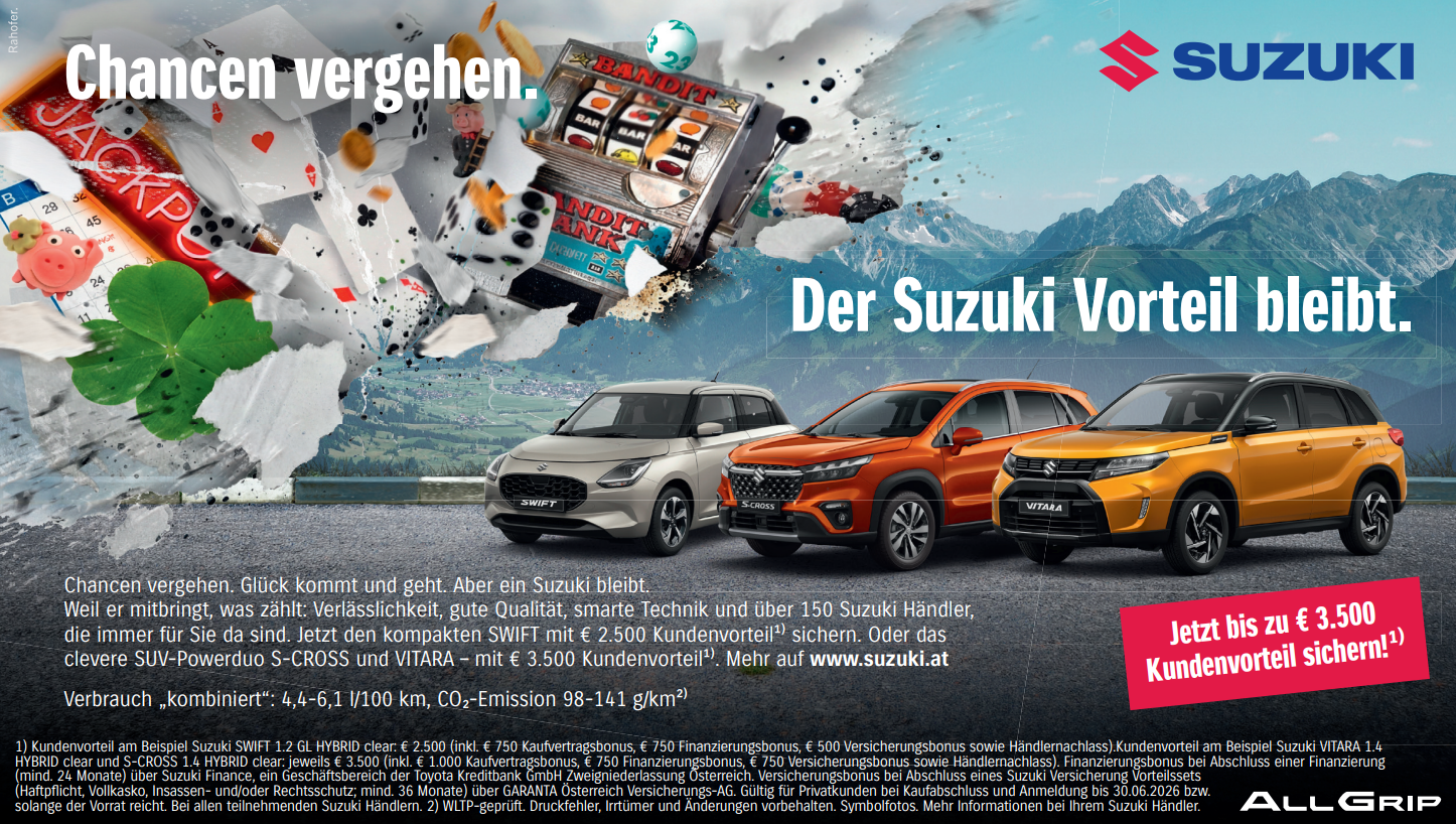 bis zu € 3.500,- Kundenvorteil sichern | Großer Premierebonus e Vitara | Finanzierungs- und Versicherungsbonus